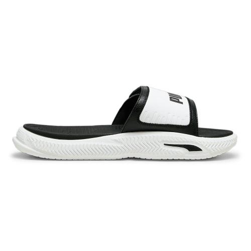 CHANCLAS PUMA SOFTRIDEPRO SLIDE 24 V NEGRA Y BLANCA 395431 01 1